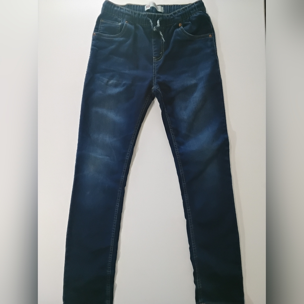 Levis Skinny Jeans Youth 16 Regular Blue Denim‎ Pull On Stretch Knit W28xL30 - Picture 3 of 9